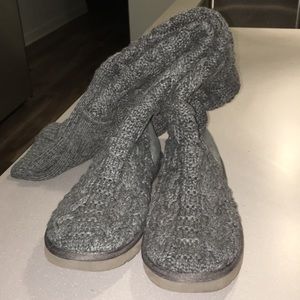 UGG over the knee twisted cable boots